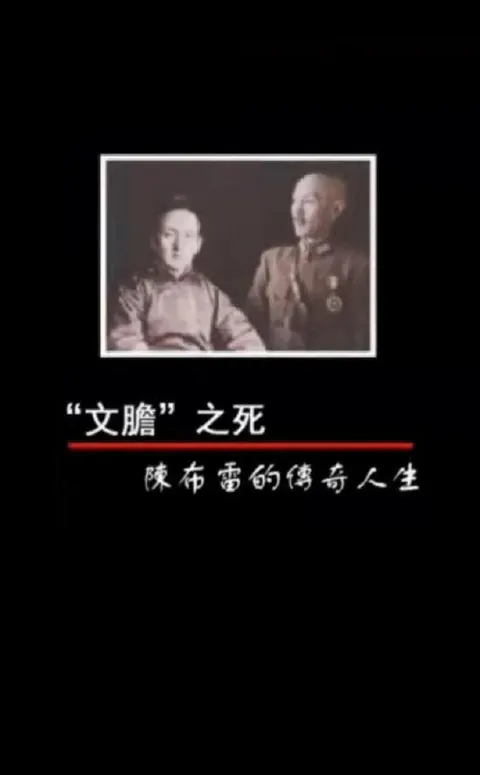凤凰大视野：“文胆”之死——陈布雷的传奇人生封面
